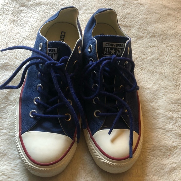 Converse canvas sneakers excellent condition W8.5 - Picture 1 of 8